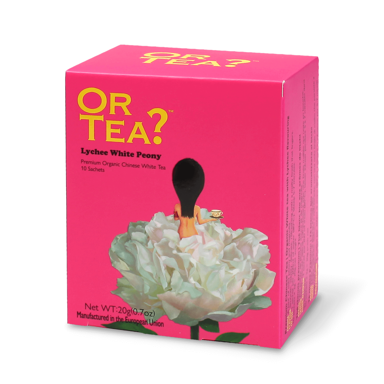Or Tea 10 sachets in a box lychée white peony