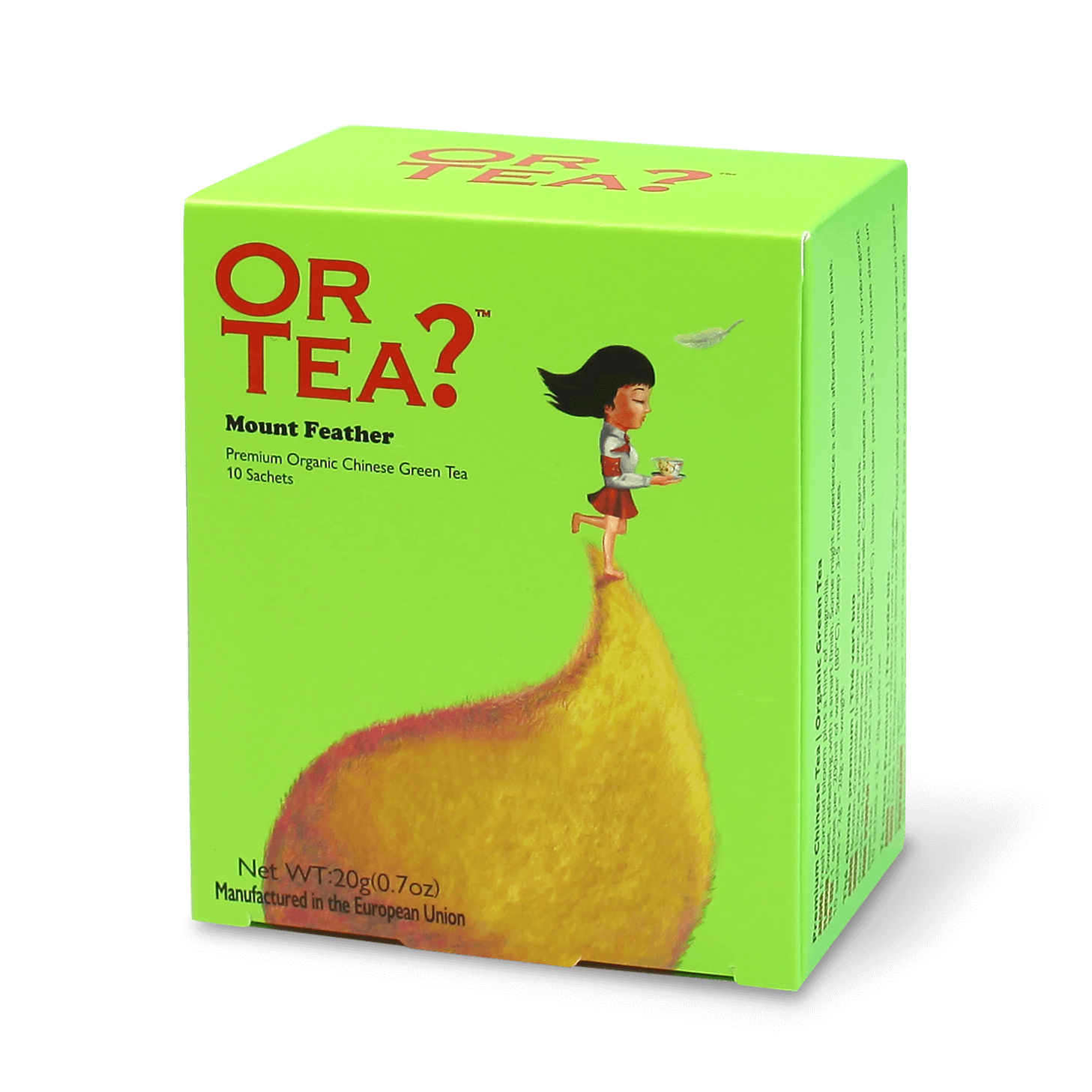 Or Tea 10 sachets in a box mount feather
