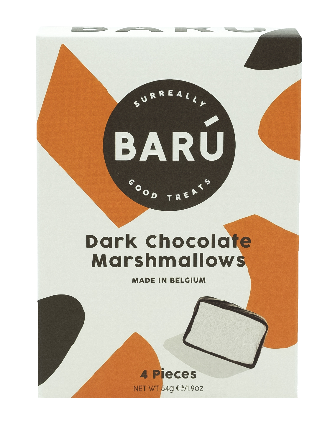 Baru Dark chocolate marshmallows (4st)