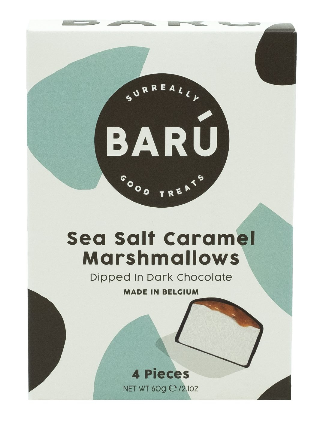Baru Sea salt caramel marshmallows dark chocolate (4st)