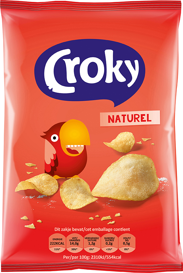 Croky chips naturel (20st)
